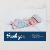 Dopen voor hem Moderne en eenvoudige foto dank u Briefkaart (Voorkant)