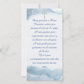 Dopend jongetje Blauwe bladwijzers (Achterkant)