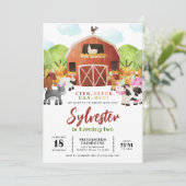 Dopende boerderijdieren kaart (Staand voorkant)