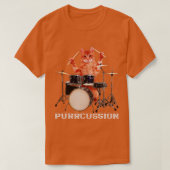 Dopende drummer van de drummer op drumstel t-shirt (Design voorkant)