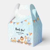 Dopende partij dieren op Kind Oerwoud Bedankdoosjes (Voorkant Zijde)