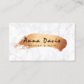 Dopende penseelmake-up voor roos van fijn koper visitekaartje (Voorkant)