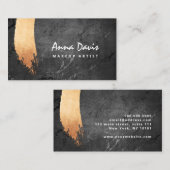 Dopende penseelmake-up voor roos van fijn koper visitekaartje (Voorkant / Achterkant)