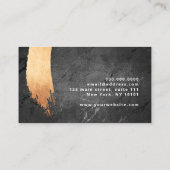 Dopende penseelmake-up voor roos van fijn koper visitekaartje (Achterkant)