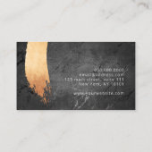 Dopende penseelmake-up voor roos van fijn koper visitekaartje (Achterkant)