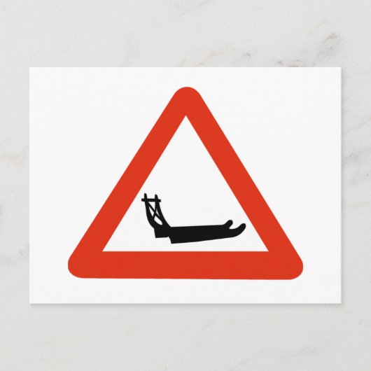 Dopensnede, verkeersteken, Groenland Briefkaart (Voorkant)