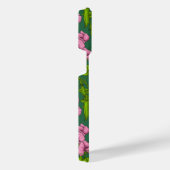 Doperwten en hommels, groen en roze iPhone hoesje (Rechterkant)