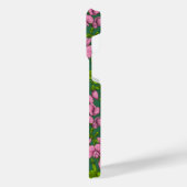 Doperwten en hommels, groen en roze iPhone hoesje (Linkerkant)