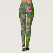Doperwten en hommels, groen en roze leggings (Achterkant)