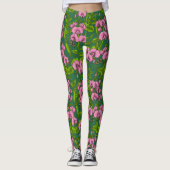 Doperwten en hommels, groen en roze leggings (Voorkant)