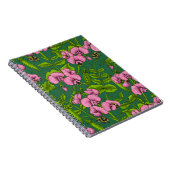 Doperwten en hommels, groen en roze notitieboek (Rechterzijde)