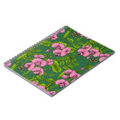 Doperwten en hommels, groen en roze notitieboek (Linkerzijde)