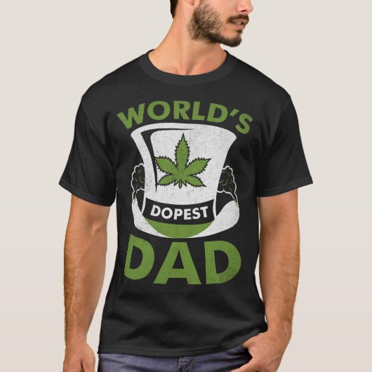 Dopes-Dad-Cannabis-Weed-TShirt T-shirt (Voorkant)