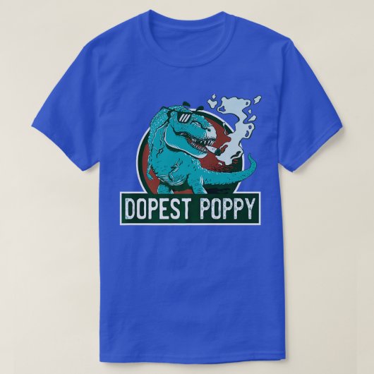 Dopest papaver t rex t-shirt (Design voorkant)