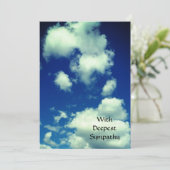 Dopest sympathie voor de witte wolken Blue Sky Hea (Staand voorkant)