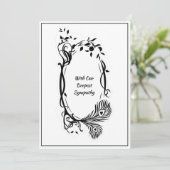 Dopest sympathie Zwarte Floral Minimale Blanco scr (Staand voorkant)