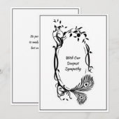 Dopest sympathie Zwarte Floral Minimale Blanco scr (Voorkant / Achterkant)