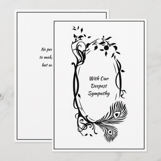 Dopest sympathie Zwarte Floral Minimale Blanco scr (Voorkant / Achterkant)