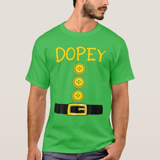 Dopey Dwarf Halloween Costume Color Matching Dopey T-shirt (Voorkant)