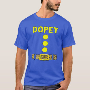 Dopey Dwarf Halloween Costume Color Matching Funny T-shirt