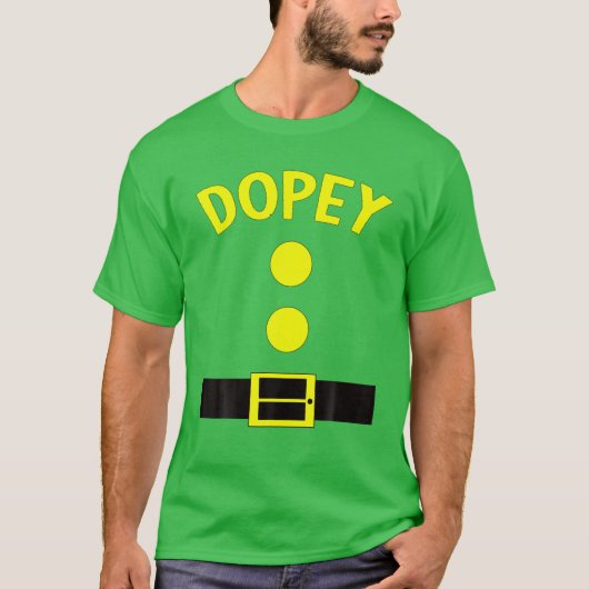 Dopey Dwarf Halloween Costume Funny Gifts Idea Dop T-shirt (Voorkant)