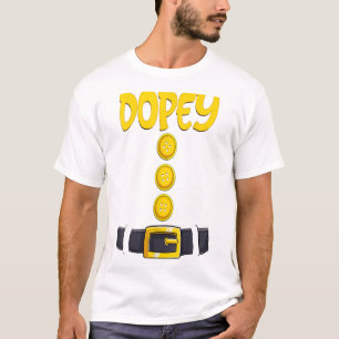 Dopey Halloween Dwarf Costume Color Matching T-shirt