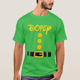 Dopey Halloween Dwarf Costume Color Matching T-shirt