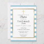 Doping met blauwe strepen Doop, doopdienst Kaart (Voorkant)