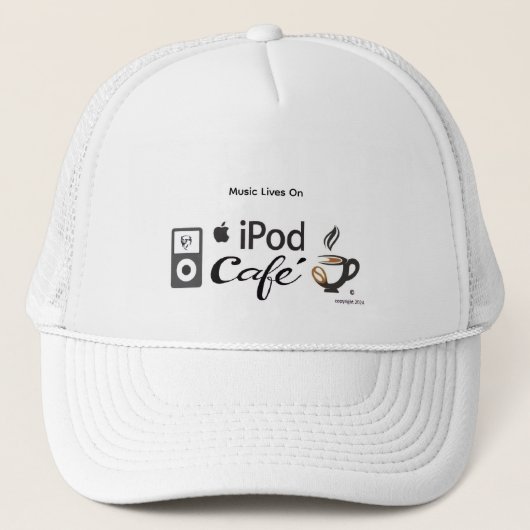 dopje wit trucker pet (Voorkant)