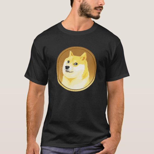 Dopostcode Crypto Doge Much Currency Coin T-shirt (Voorkant)