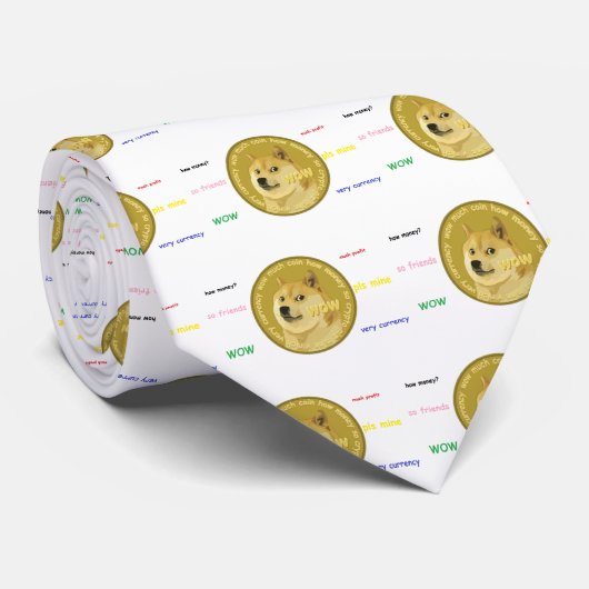 Dopostkoe accessoires - Chatty Shiba Inu Stropdas (Opgerold)