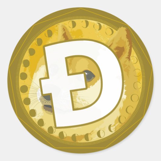 Dopostkoe Cryptocurrency Classic Round Sticker (Voorkant)