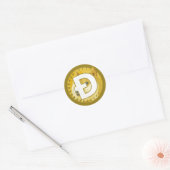 Dopostkoe Cryptocurrency Classic Round Sticker (Envelop)