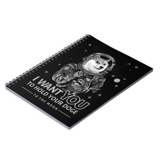 Dopostkoe in Doge Ik wil dat je naar de mooncrypto Notitieboek (Linkerzijde)