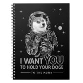 Dopostkoe in Doge Ik wil dat je naar de mooncrypto Notitieboek (Voorkant)