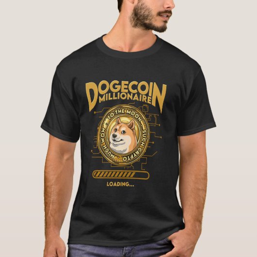 Dopostkoe in Millionaire Funny Doge Dopostkoe in C T-shirt (Voorkant)