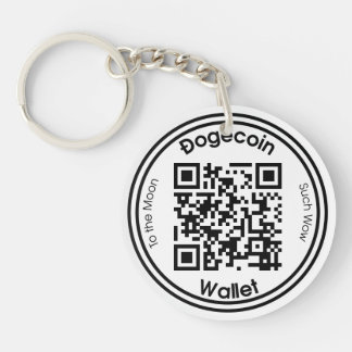 Dopostkoe in Wallet QR Code Ronde dubbelzijdige Sl Sleutelhanger
