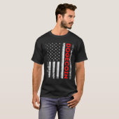 Dopostkoein Cryptocurrency American Flag T-shirt (Voorkant volledig)