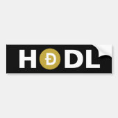 Dopostkoen (DOGE) HODL Bumpersticker (Voorkant)