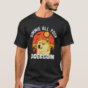 Dopostkoen Funny Halloween Costume Doge Meme T-shirt