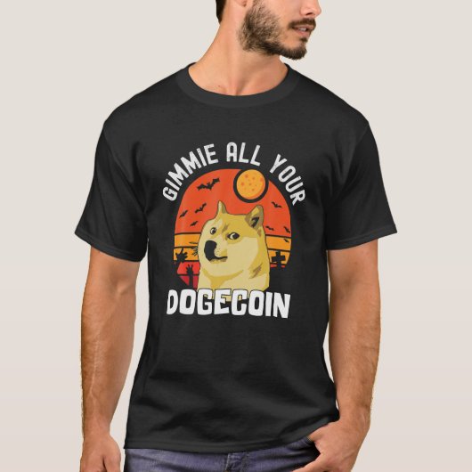 Dopostkoen Funny Halloween Costume Doge Meme T-shirt (Voorkant)