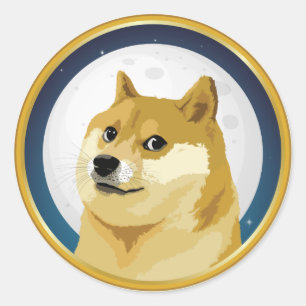 Dopostkoen in Doge Day 4/20 Stock Market Crypto Fu Ronde Sticker