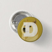 Dopostkoen in DOGE Ronde Button 3,2 Cm (Voorkant /achterkant)