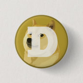 Dopostkoen in DOGE Ronde Button 3,2 Cm (Voorkant)
