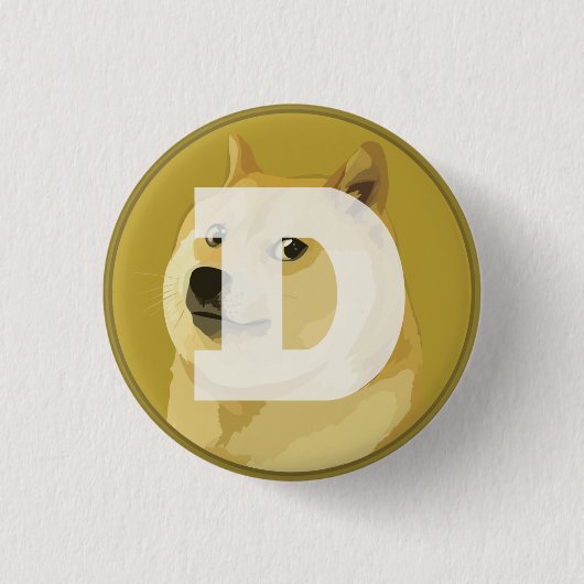 Dopostkoen in DOGE Ronde Button 3,2 Cm (Voorkant)