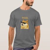 Dopostkoen in HODL Cryptocurrency T-shirt (Voorkant)