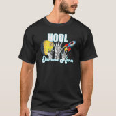 Dopostkoetsdiamant handen HODL-crypto naar maan T-shirt (Voorkant)