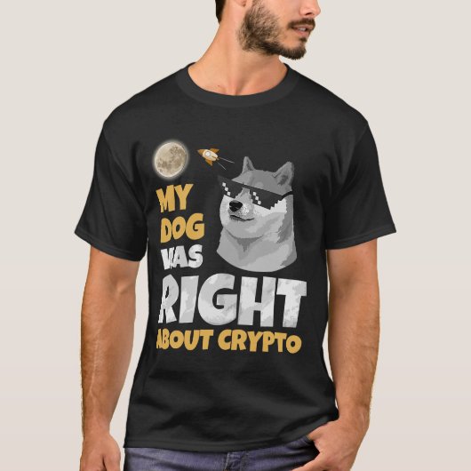 Dopostkoetsen in Dopostkoen in Coin Doge Crypto Ma T-shirt (Voorkant)