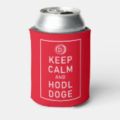 Dopostkoetsen Keep Calm and Hodl Doge Crypto Funny Blikjeskoeler (Blikje Achterkant)