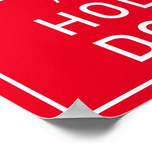 Dopostkoetsen Keep Calm and Hodl Doge Crypto Funny Poster (Hoek)